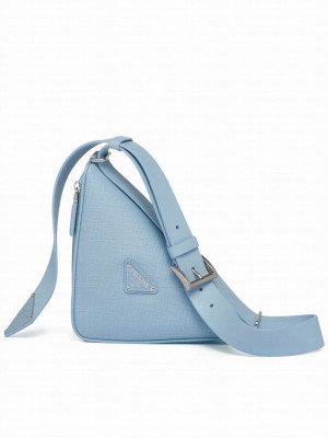 Prada Saffiano Leather Belt Bag Blue