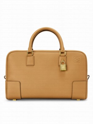 Loewe Amazona 28 Bag In Nappa Calfskin Coffee