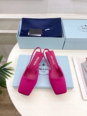 Prada Satin Slingbacks Sandals 03