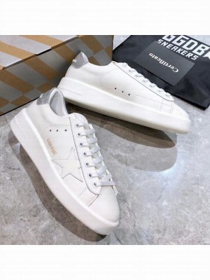 Golden Goose Purestar White Calfskin Sneaker Silver Spring/Summer 2021 Collection  