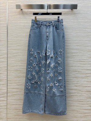 Louis Vuitton Cotton Jeans Blue 2025