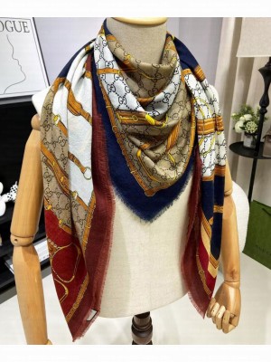 Gucci Women's Heritage Print Scarf Red