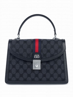 Balenciaga Hacker Small Handbag Black