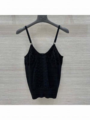 Chanel Cashmere Short Vest Black 2025