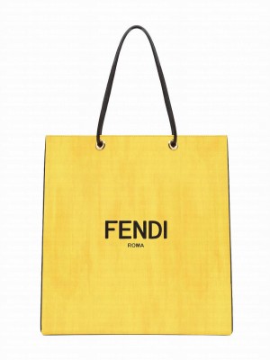Fendi Pack Medium Shopping Bag 7VA513 Yellow