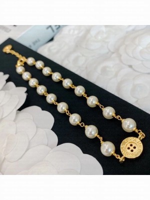Chanel Pearl Button Choker Necklace Spring/Summer 2021 Collection