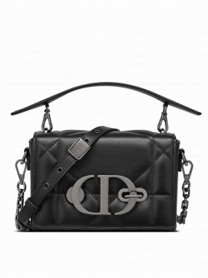 Christian Dior 30 Montaigne Box Bag With Handle Black