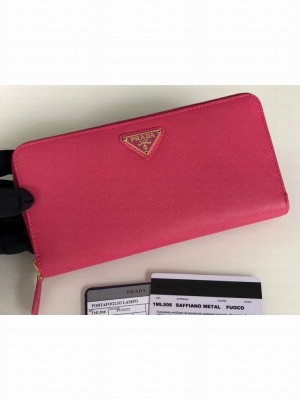Prada Leather Zip Around Wallet 1ML506 05