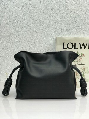 Loewe Mini Flamenco clutch in nappa calfskin Black