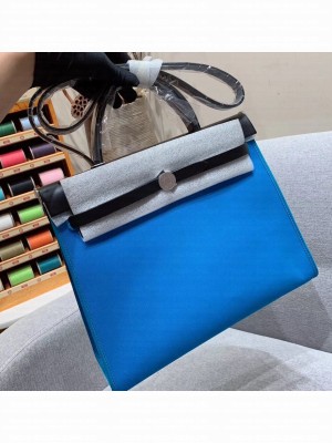 Hermes Herbag Zip 31 Bag in Original Quality Black/Blue
