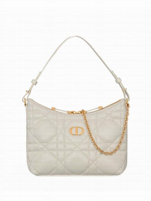 Christian Dior Miss Caro Diorling Mini Bag With Chain Cream