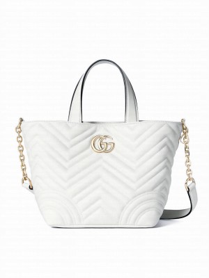 Gucci Betty Small Tote Bag 847386 White