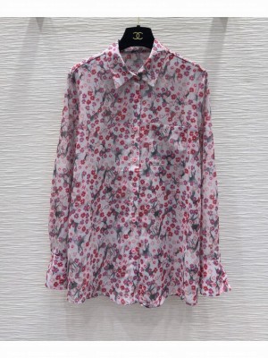 Chanel Women's Silk Shirt Pink
