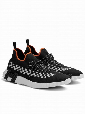 Hermes Unisex Flex Sneaker Black