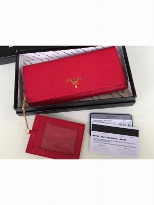 Prada Leather Flap Wallet 1MH132 05