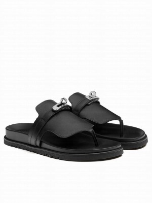 Hermes Women's Empire Sandal Black