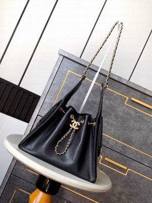 Chanel Grained Calfskin HOBO BAG AS5311 black