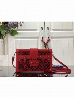 Louis Vuitton M20353 Louis Vuitton Petite Malle Handbag Red