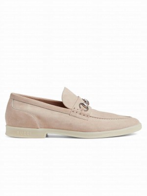 Gucci Men's Loafer With Horsebit 782672 Cream