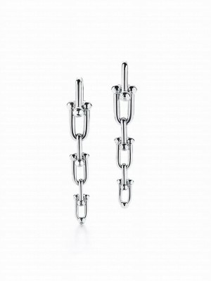 Tiffany Hardwear Graduated Link Earrings Silver