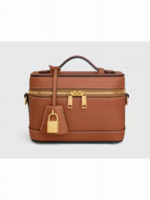 CELINE VANITY IN SMOOTH SATINATED CALFSKIN 119463 tan