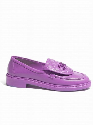 Chanel Women's Moccasins G45474 Purple