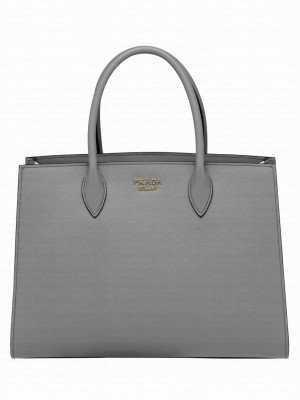 Prada Bibliotheque Bag 1A153 Gray