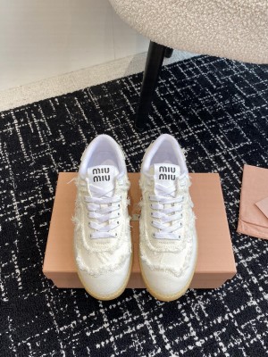 Miu Miu Denim sneakers White