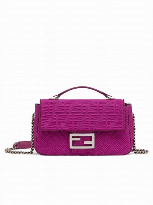 Fendi Midi Baguette Chain 8BR793 Peachblow
