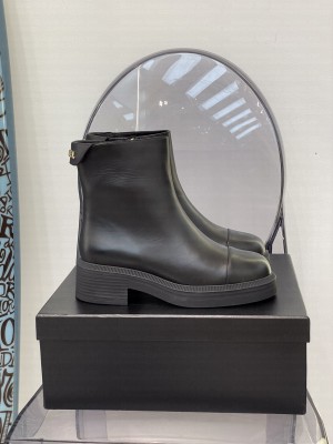 Chanel Quilted Calfskin  Ankle Boots 2021 Collection, Black 078