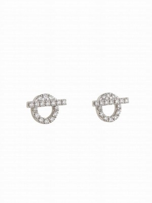 Hermes Women's Finesse Earrings Silver