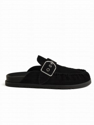 Hermes Unisex Key Mule Black