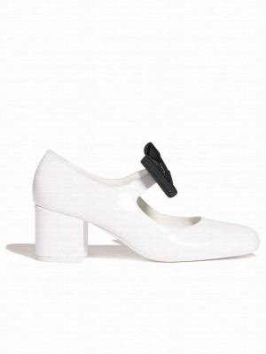 Chanel Women's Mary Janes G45356 White