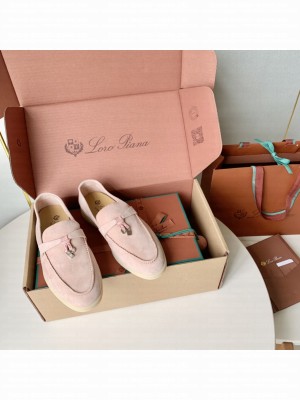 Loro Piana Unisex Summer Charms Walk Suede Loafers 03