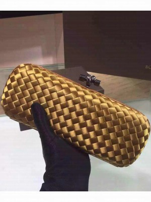 Bottega Veneta stretch knot clutch 8651# bronze