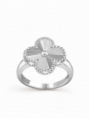 Van Cleef & Arpels Women's Vintage Alhambra Ring Silver