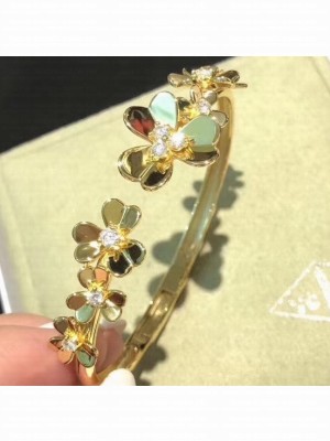 Van Cleef & Arpels Frivole Flowers Bracelet Gold