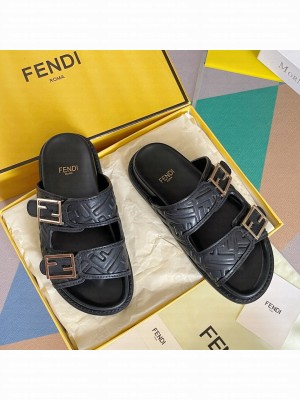 Fendi Feel Unisex Flat Slide Sandals 02