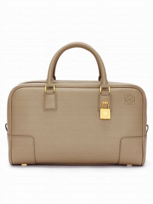 Loewe Amazona 28 Bag In Nappa Calfskin Gray