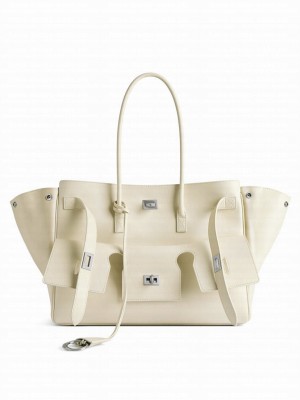 Balenciaga Bel Air Medium Carry All Bag Cream