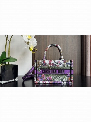 Mini Dior Book Tote 4 Saisons Ete Soleil Embroidery S5573CRG