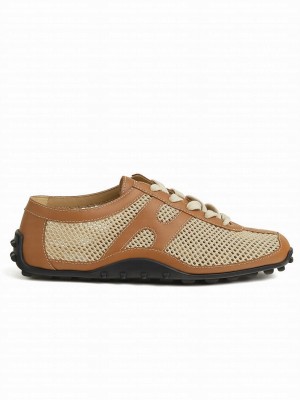 Hermes Women's Kiga Sneaker Coffee