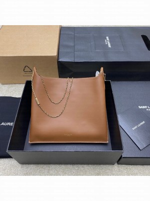 Saint Laurent SHOPPING SAINT LAURENT IN BOX LEATHER 804483 brown