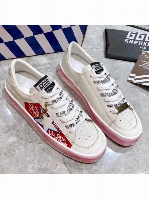 Golden Goose Graffiti White Calfskin Sneaker Red Spring/Summer 2021 Collection 30