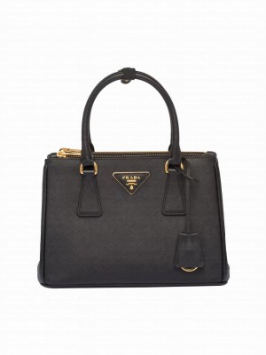 Prada Small Prada Galleria Saffiano Leather bag 1BA896 Black
