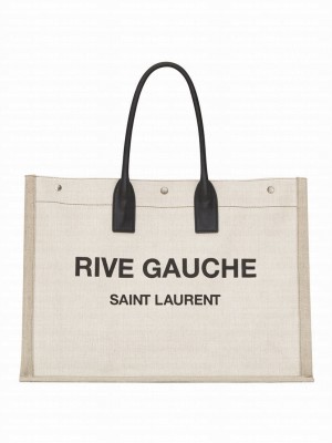 Saint Laurent Rive Gauche Tote Bag 509415 Cream