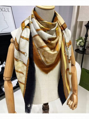 Gucci Women's Heritage Print Scarf Cream