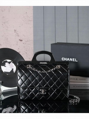 Chanel Sheepskin Tote Bag AS8021 black