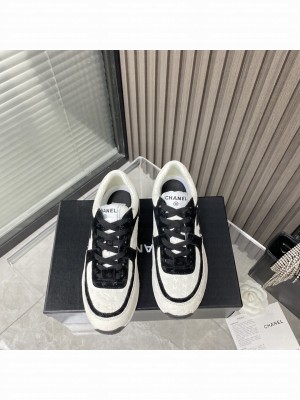 Chanel G39597 Suede Calfskin Black & White 2023SS