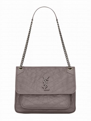 Saint Laurent Large Niki Chain Bag 4988940 Gray